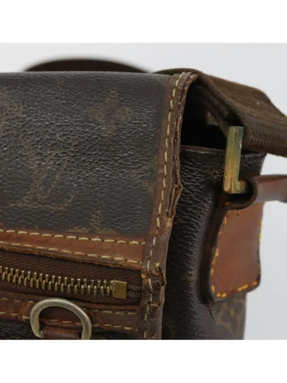 Authentic LOUIS VUITTON Monogram Messenger Bosphore PM Shoulder Bag M40106 LV